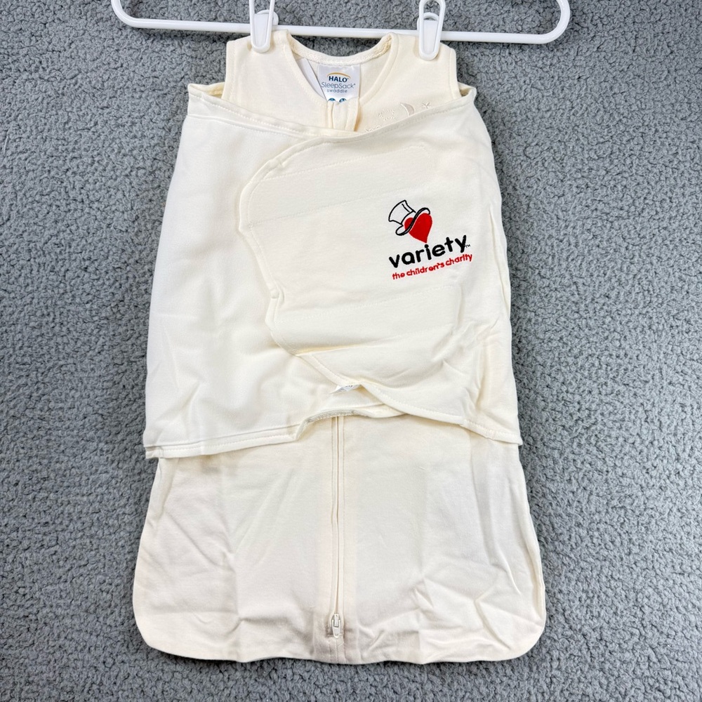 Halo White Baby Sleep Sack with Variety Logo New in Package